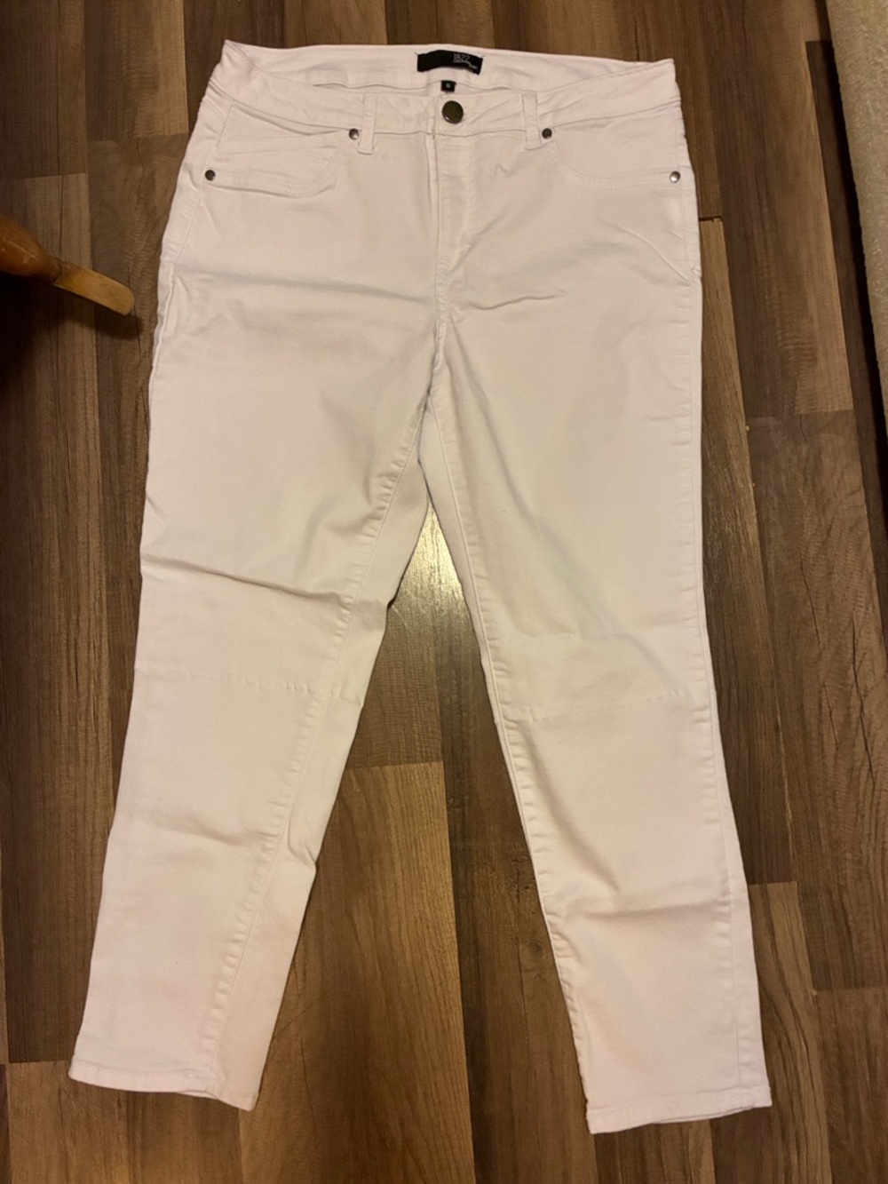 1822 Denim White Cropped Women's Jeans